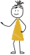 dessin femme jaune